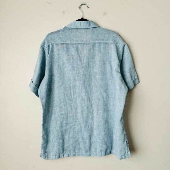 Kennington coastal lightweight breathable blue Button Shirt Men's XL - Picture 8 of 9